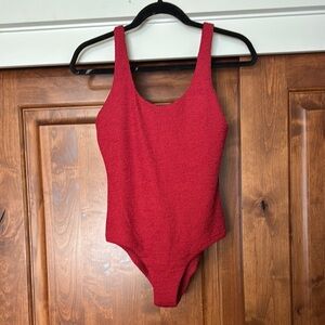 Free People Red One Piece Swimsuit